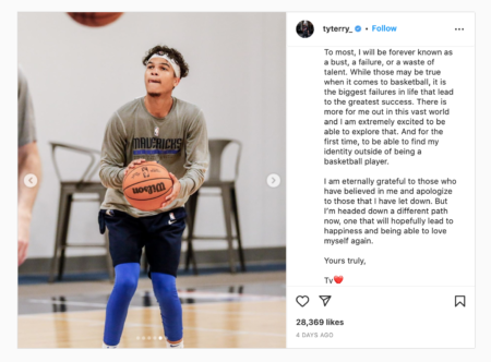 Tyrell Terry, former Mavs draft pick, retires from basketball